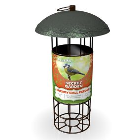 Peckish Secret garden Steel Energy ball Bird feeder 0.7L
