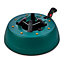 Pedal operated Green Metal & plastic Star Christmas tree stand 8.5cm