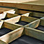 PEFC-certified spruce Rounded Deck joist (L)2.4m (W)144mm (T)44mm of 1