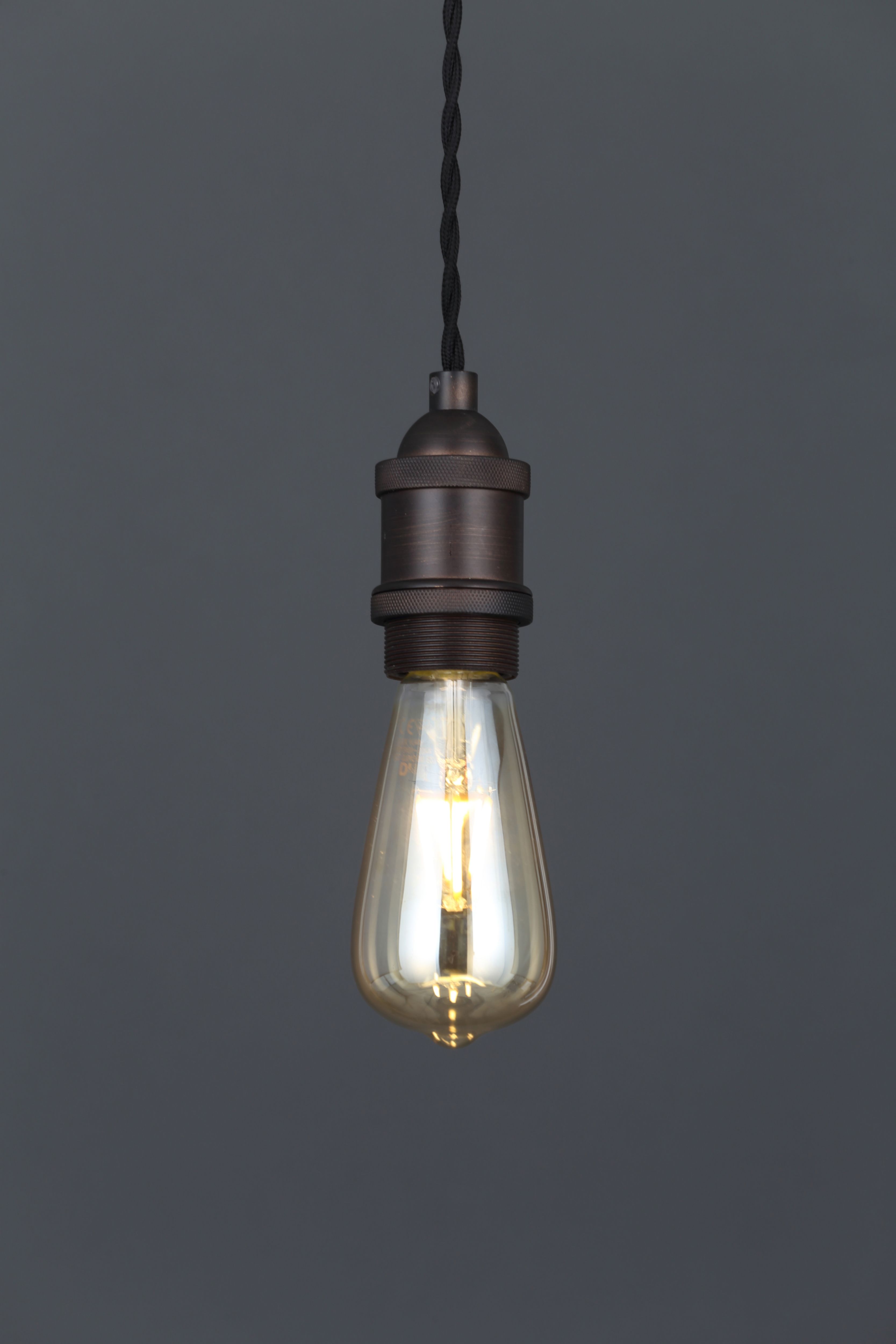 Pendant Bronze effect Ceiling light