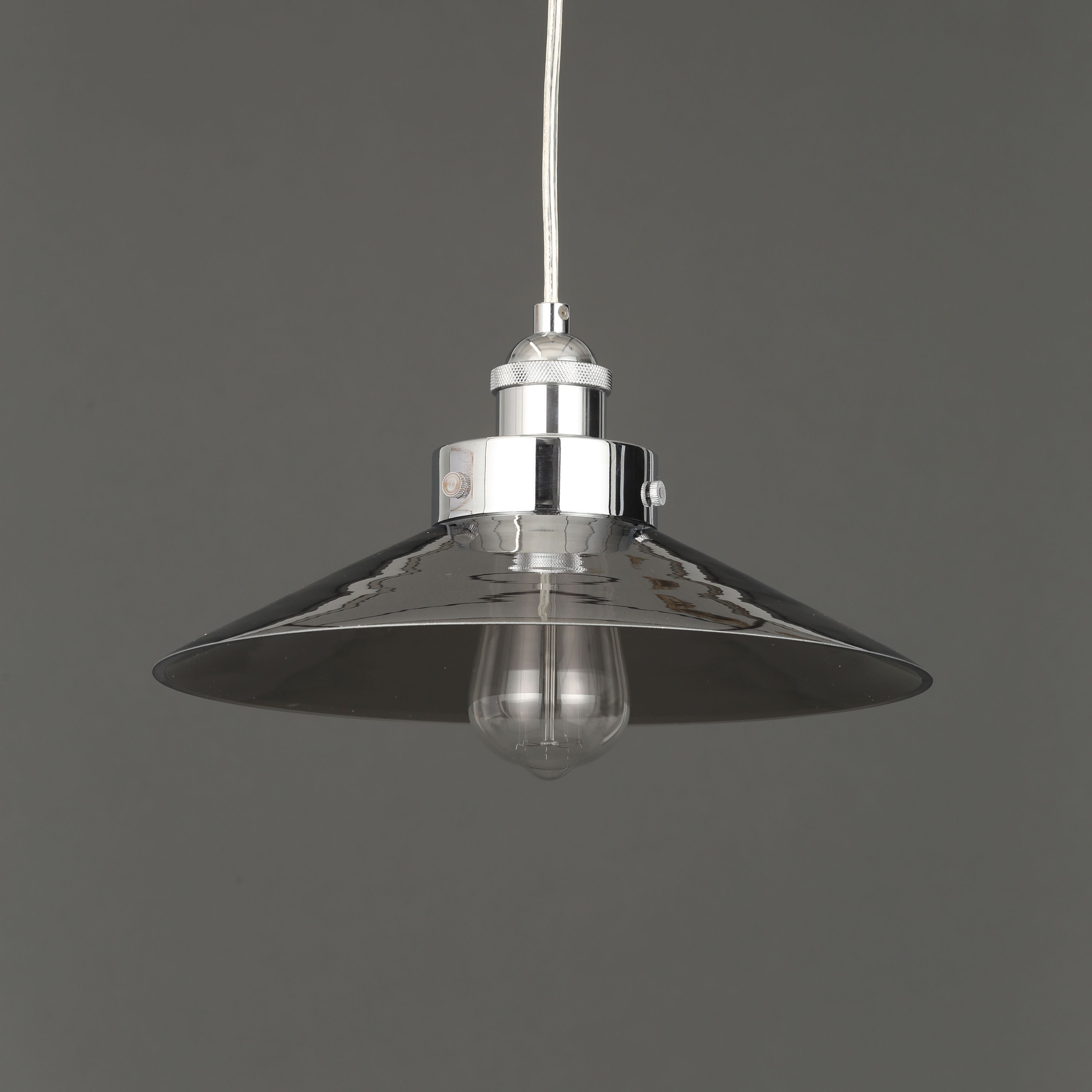 Penny Pendant Antique brass effect Ceiling light