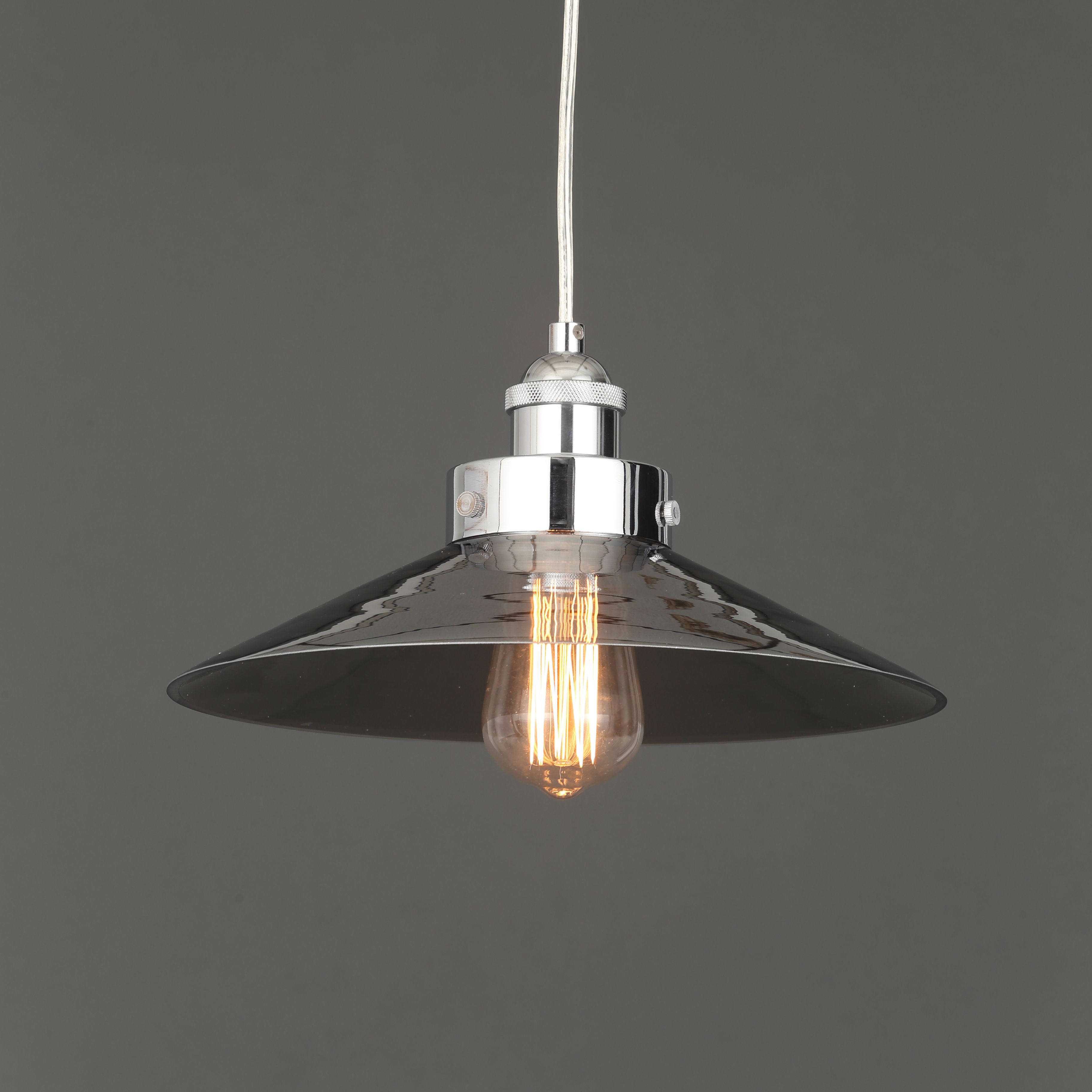 Penny Pendant Antique brass effect Ceiling light