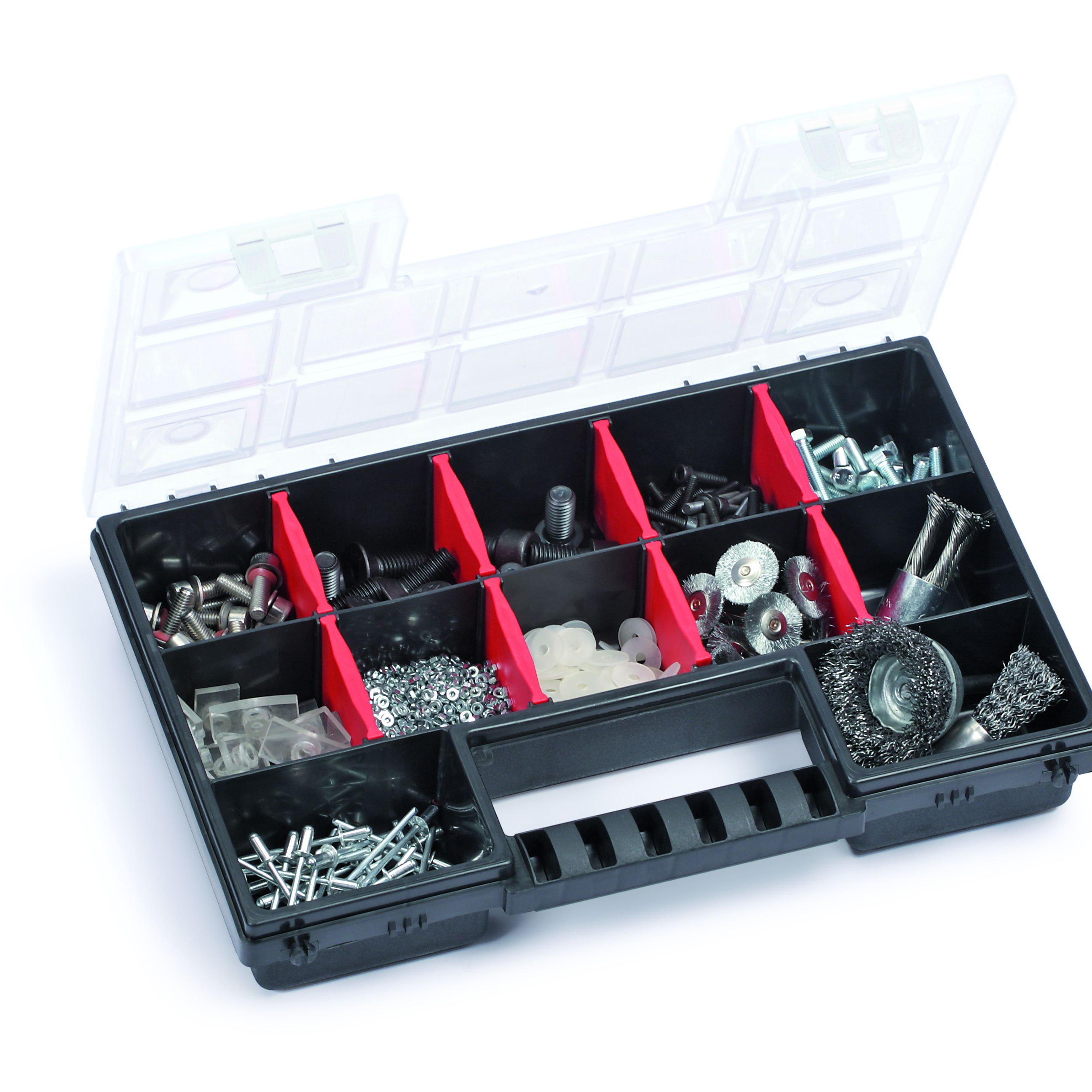 Performance Power Black Organiser with 12 compartment