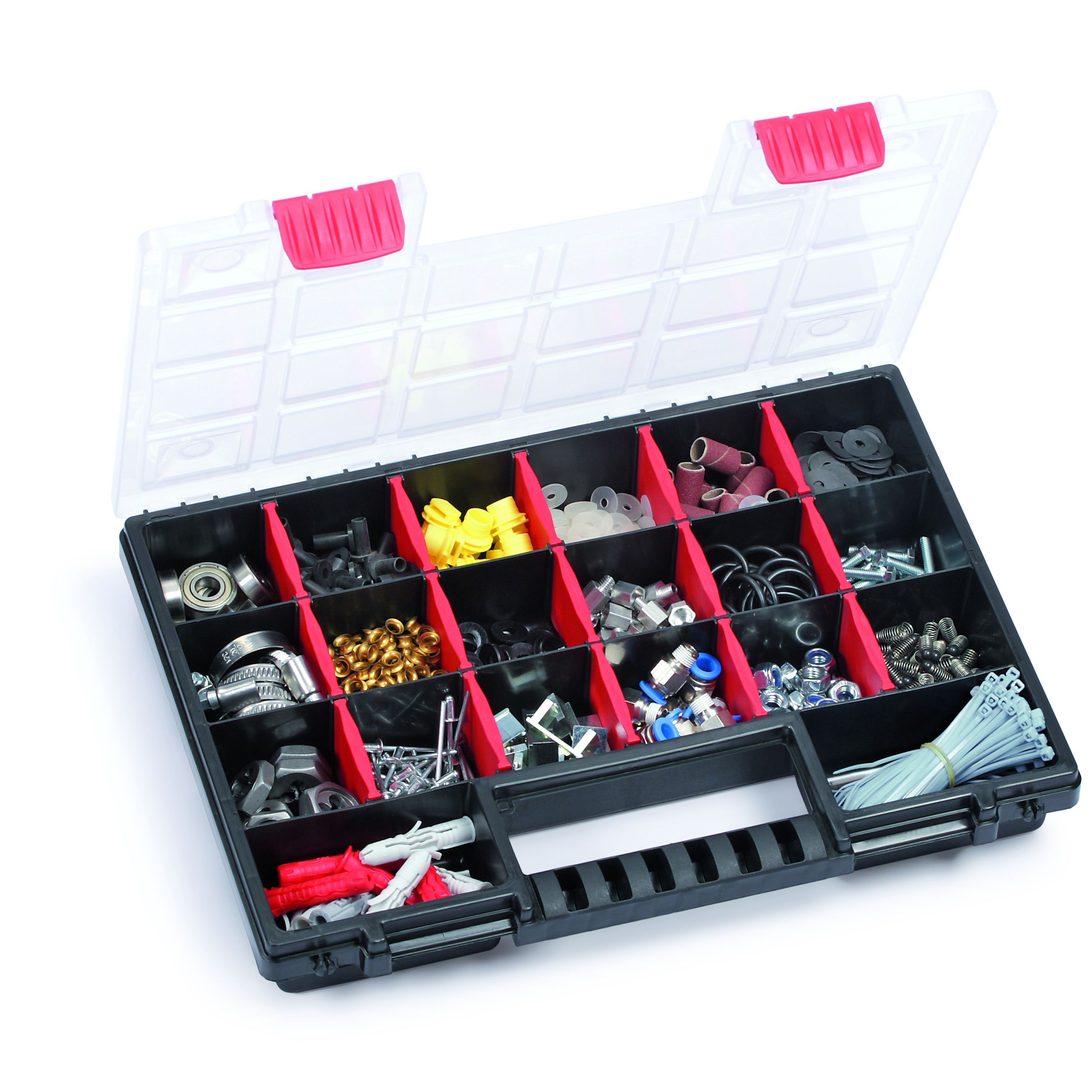 Performance Power Black Organiser with 20 compartment