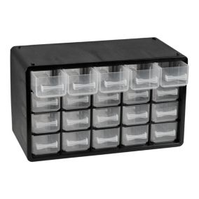 Performance Power Black Organiser with 20 compartment