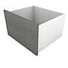 Perkin Grey oak effect 1 Drawer Chest of drawers (H)293mm (W)467mm (D)416mm