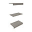 Perkin Matt grey oak effect Top, base & shelf kit (W)575mm (D)480mm, Set
