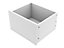 Perkin Matt white 1 Drawer Chest of drawers (H)293mm (W)467mm (D)416mm