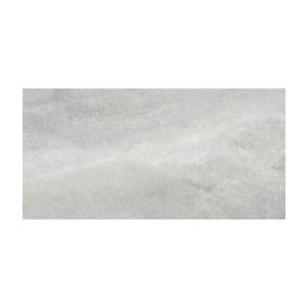 Perla Grey Matt Stone effect Ceramic Indoor Wall & floor Tile Sample