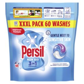 Persil Non Bio 3-in-1 Fresh Washing capsules, 1.9kg, Pack of 60