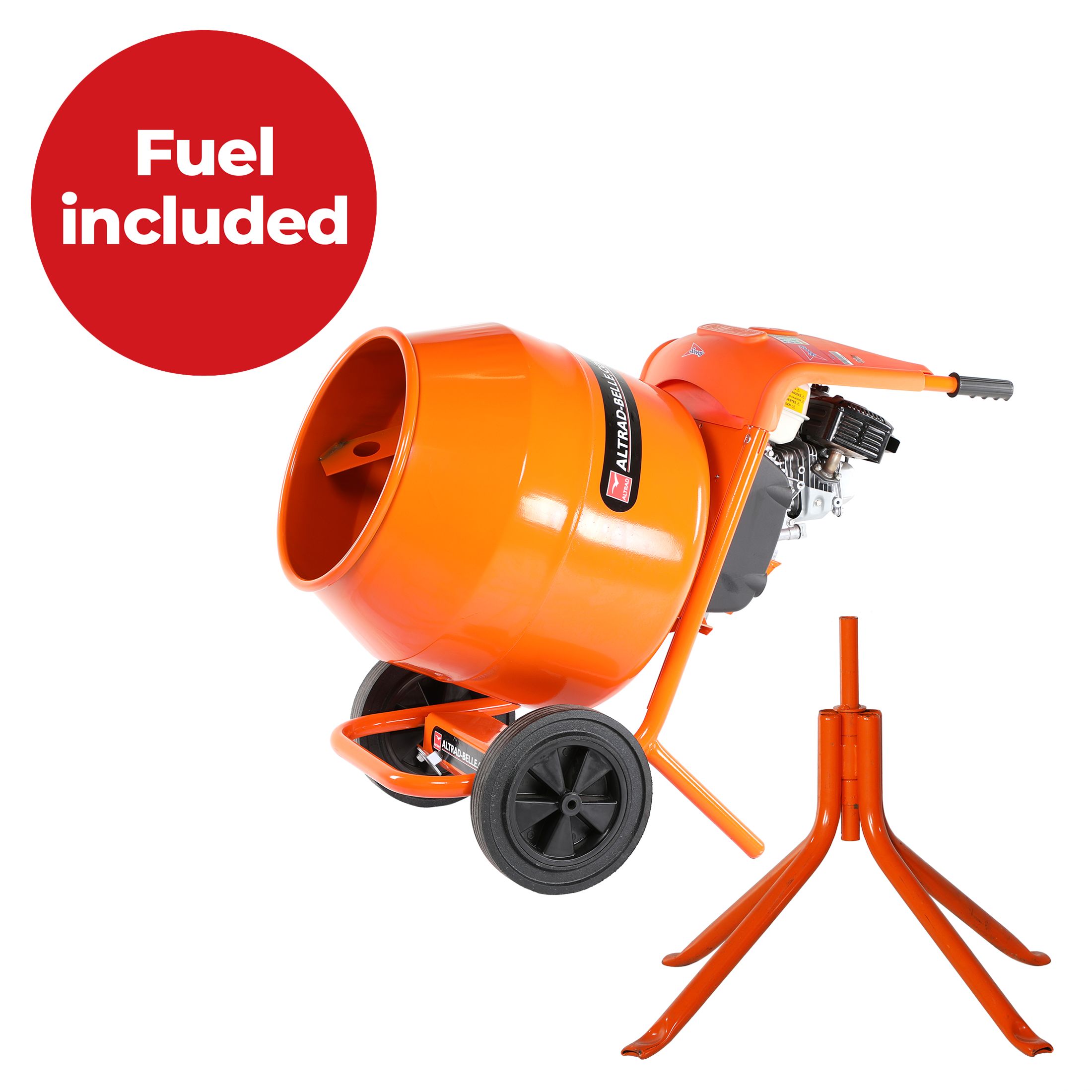 Petrol Cement mixer bundle 130L - Week hire