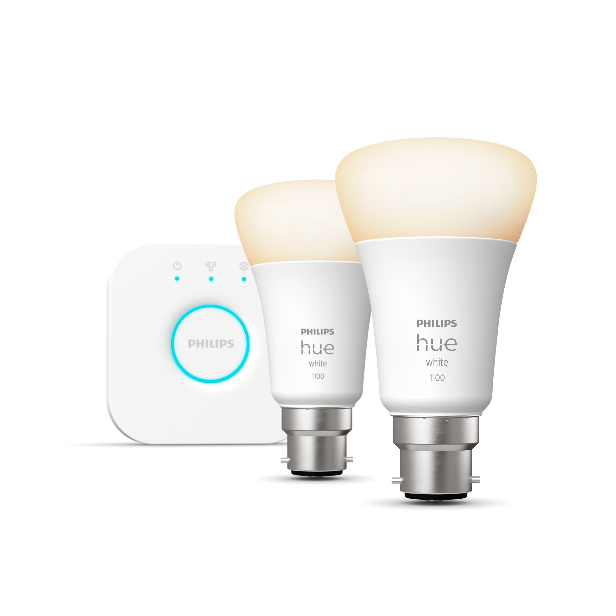 Philips B22 LED Cool white warm white A60 Non dimmable Smart