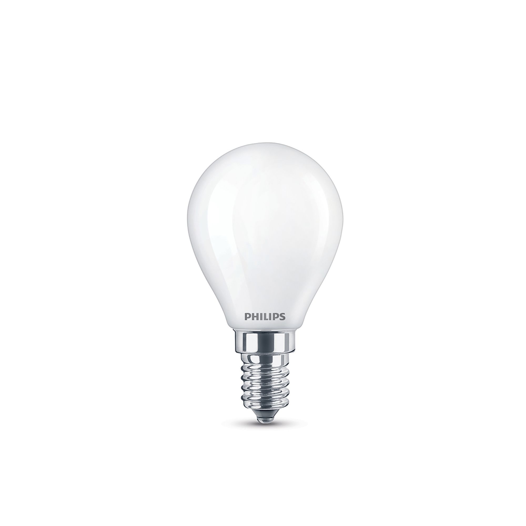 Philips Classic E14 4.3W 470lm Frosted Golf ball Cool white LED Light bulb