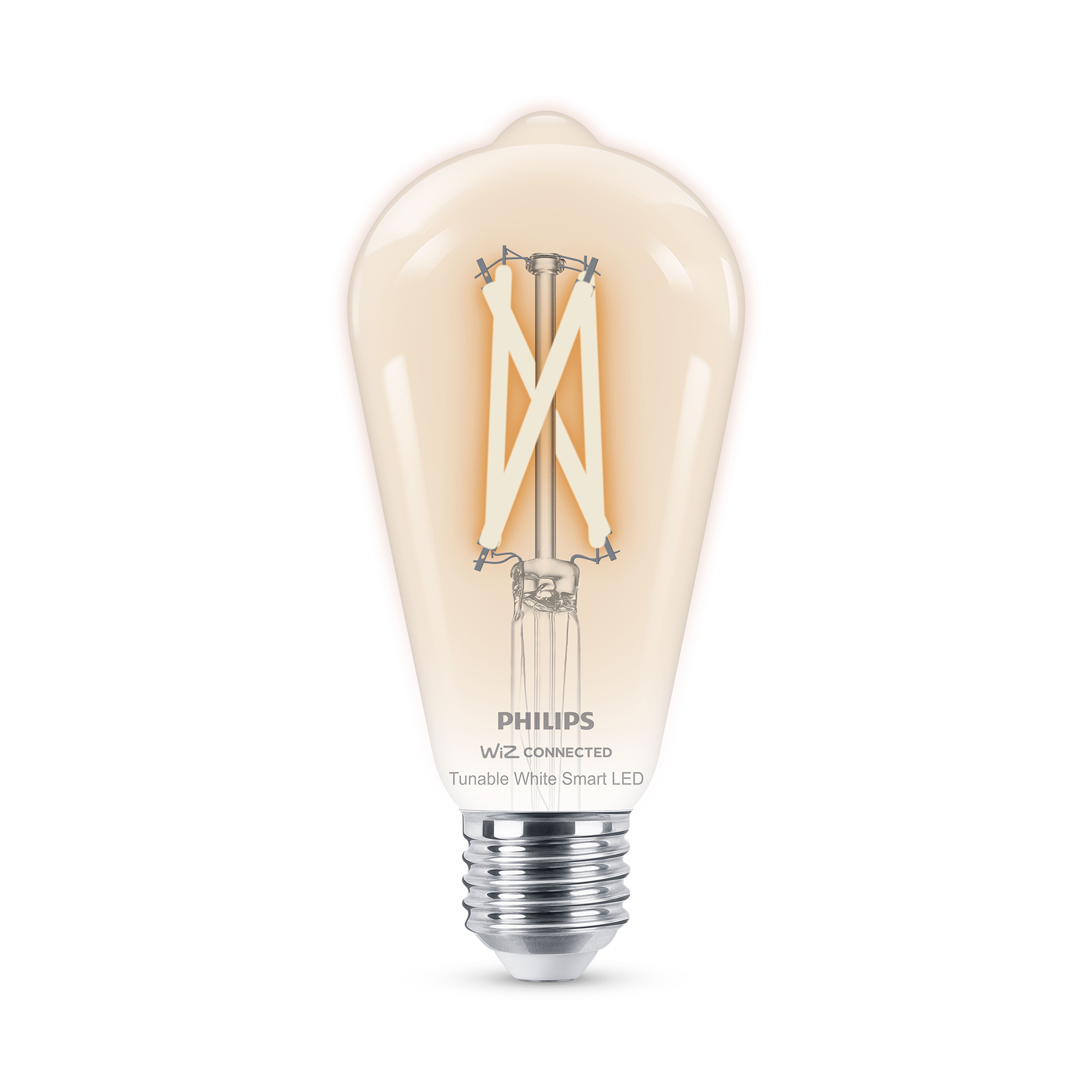 Philips PhilipsSmart E27 60W LED Cool white & warm white ST64 Dimmable Filament Smart Light bulb