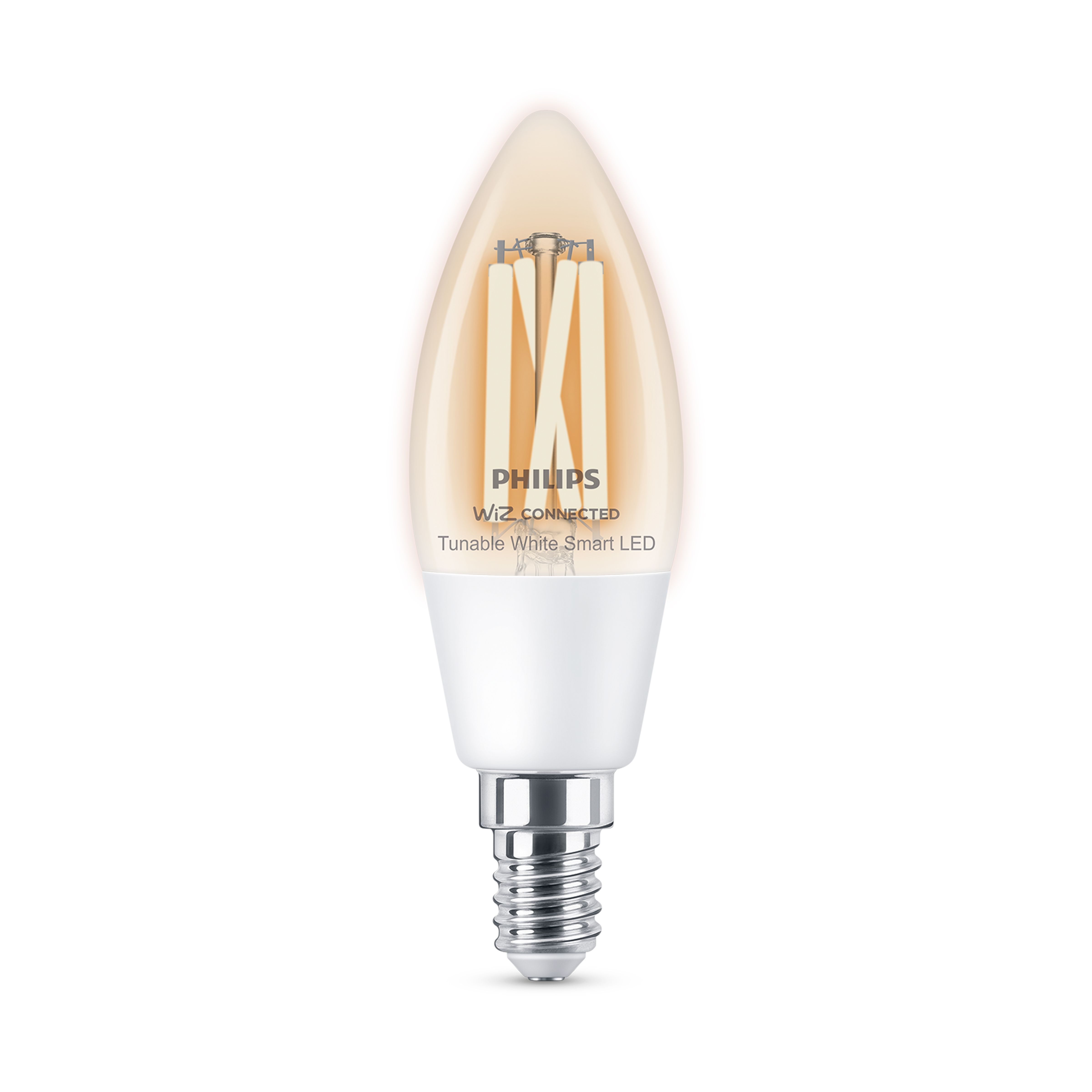 Philips PhilipsSmart SES 40W LED Cool white & warm white C35 Dimmable Filament Smart Light bulb