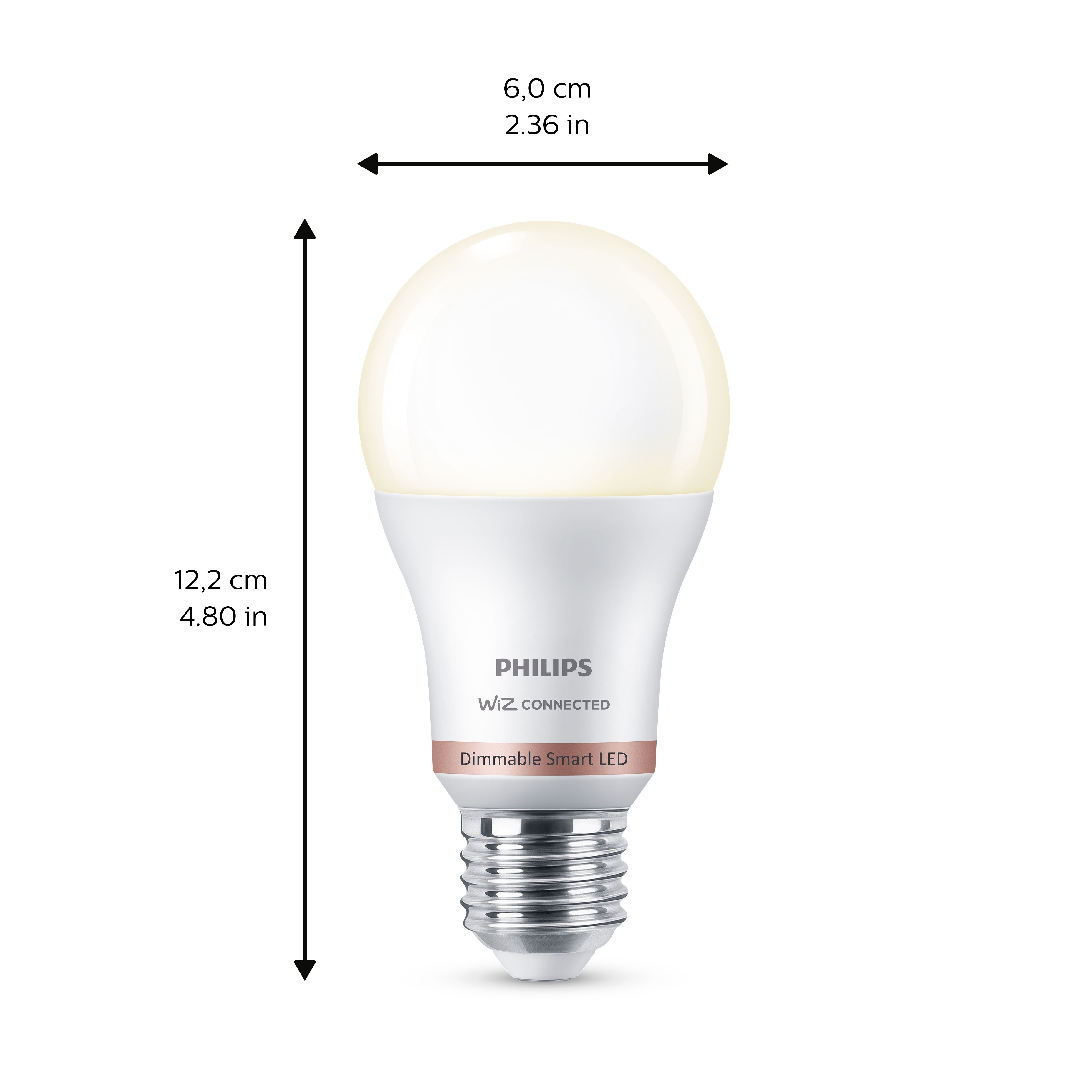 Philips WiZ E27 60W LED Cool white A60 Smart Light bulb