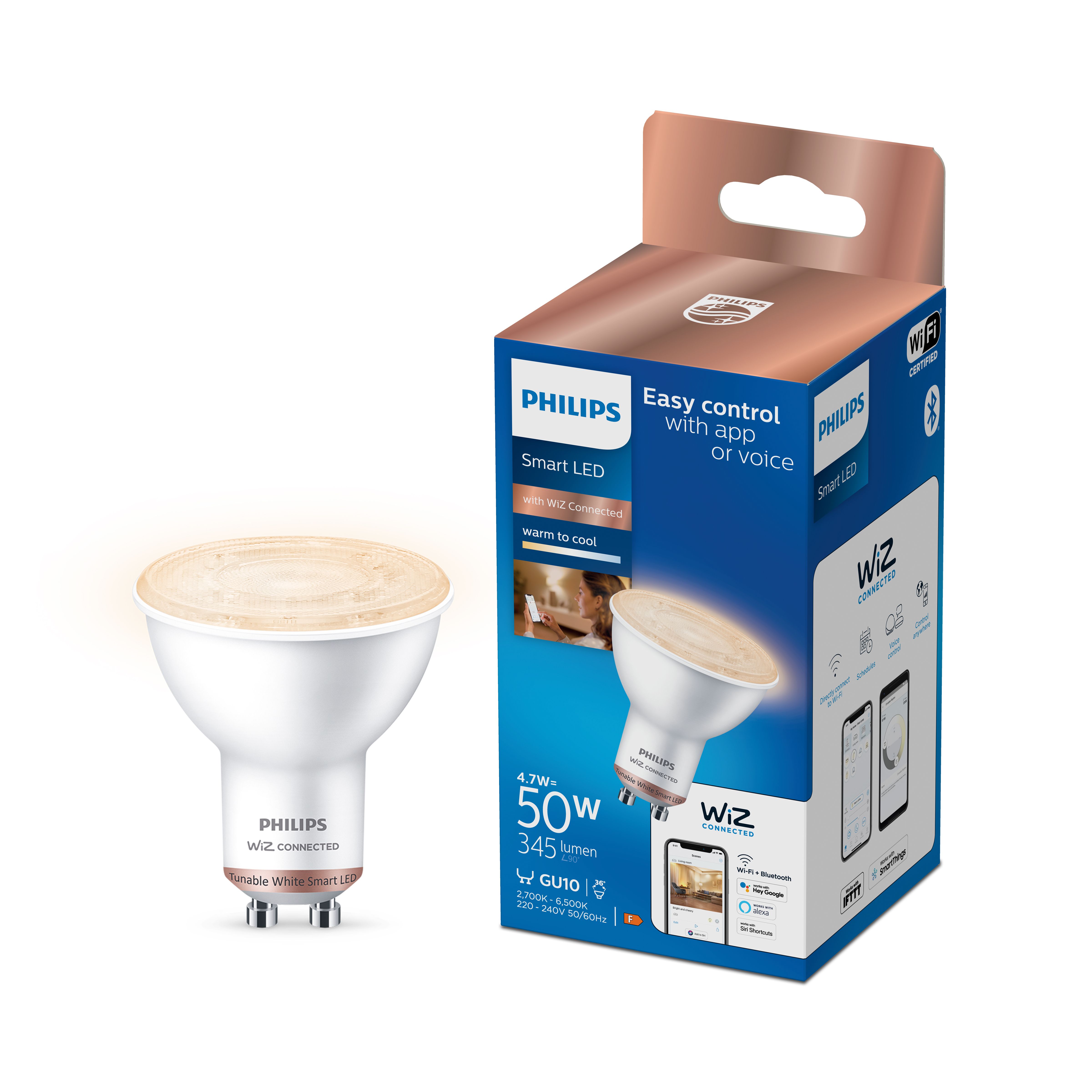 Philips dimmable led warm 2024 white 50w