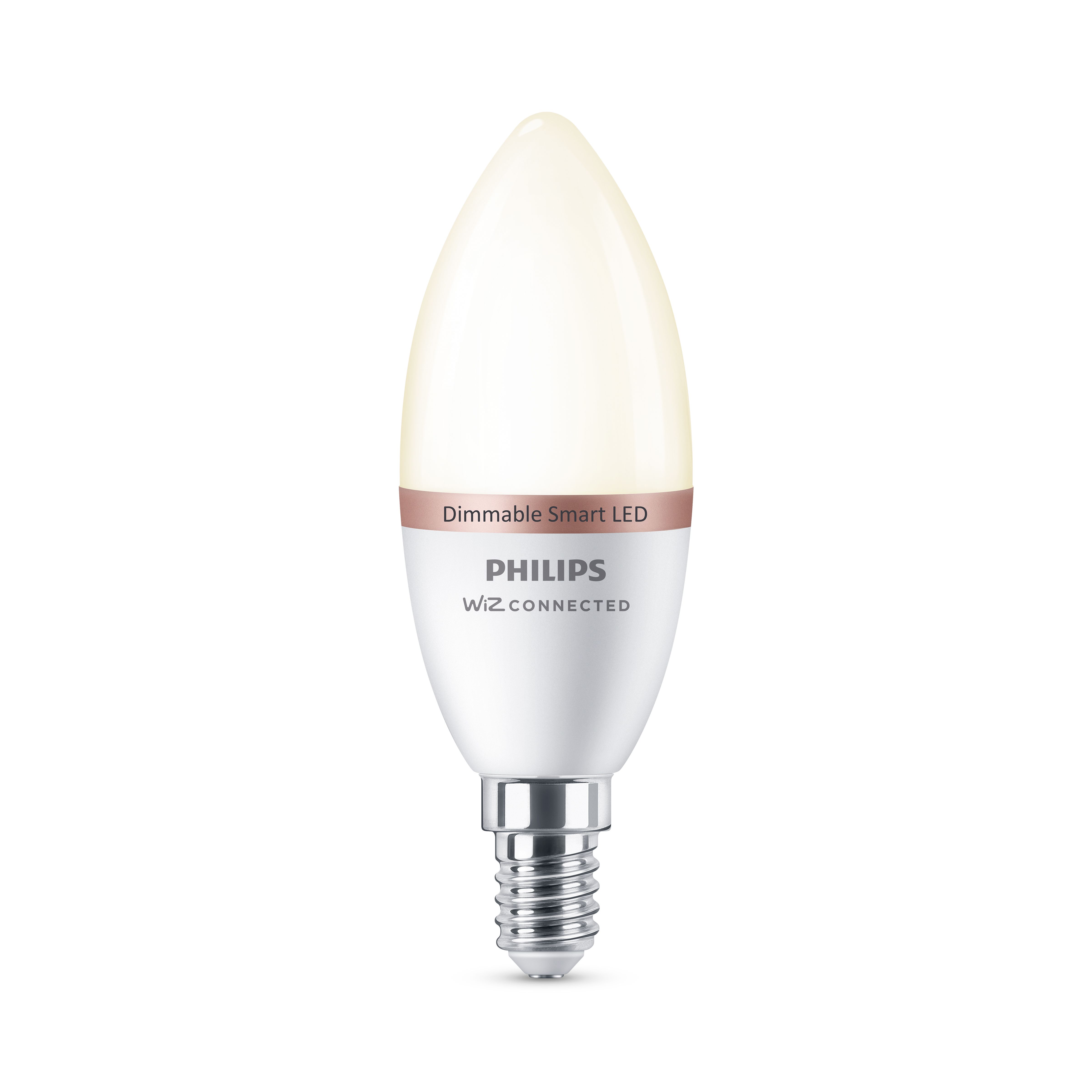 Philips WiZ SES 40W LED Warm white Candle Smart Light bulb