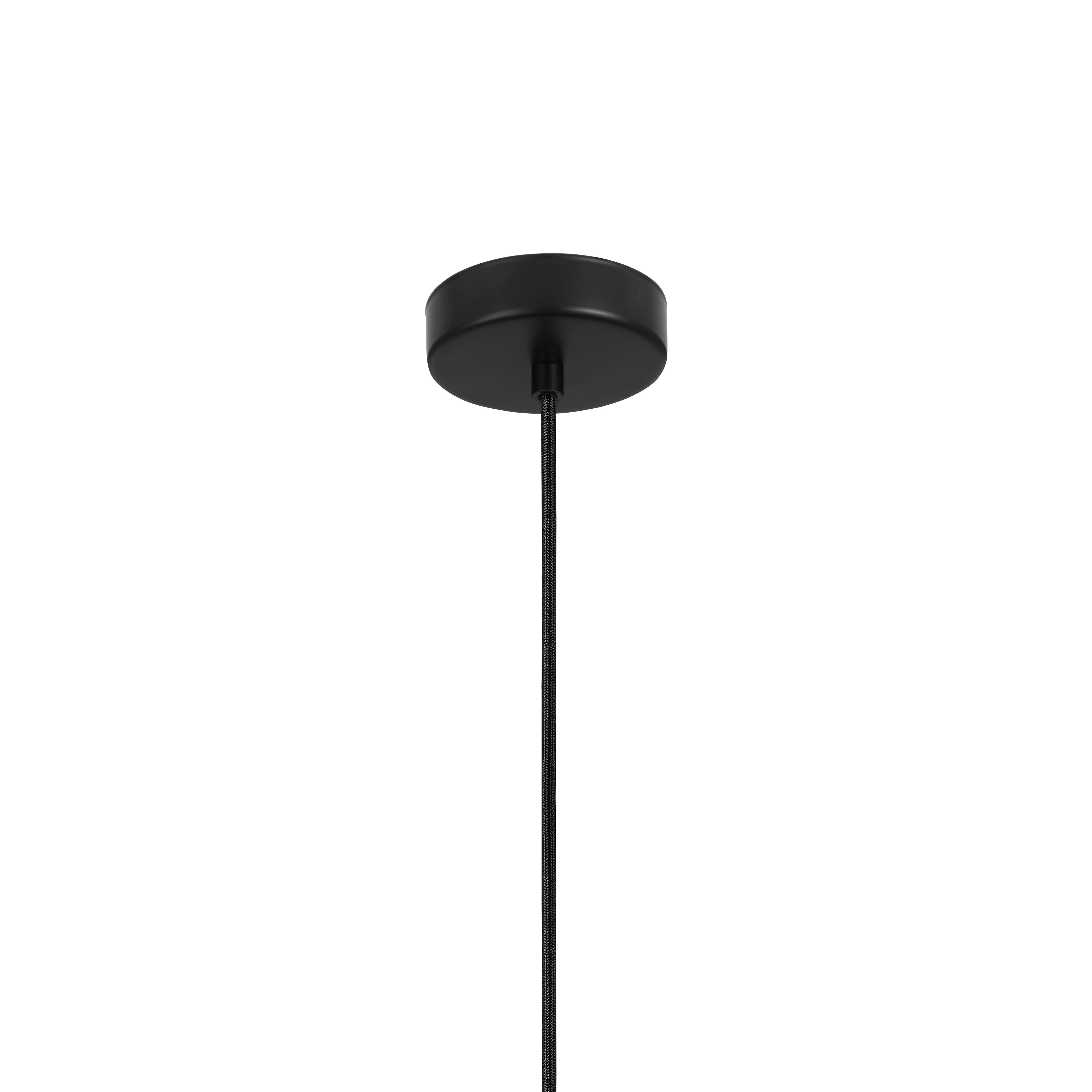 Phobeto Matt Black Pendant ceiling light, (Dia)310mm
