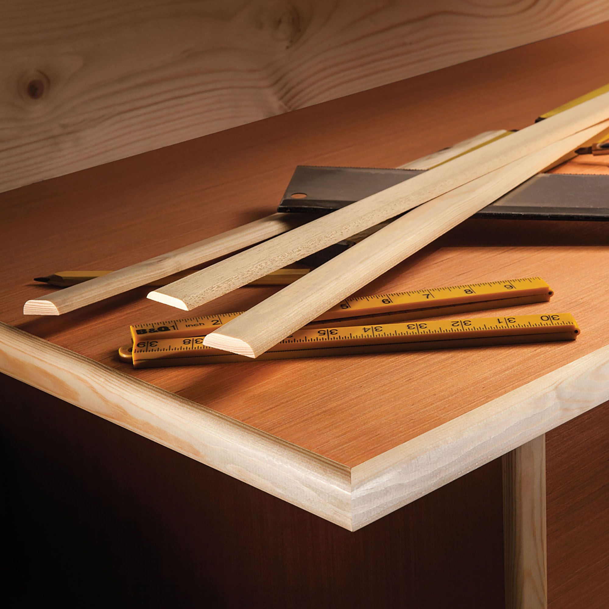 Pine Hockey stick Moulding (L)2.4m (W)26mm (T)8mm