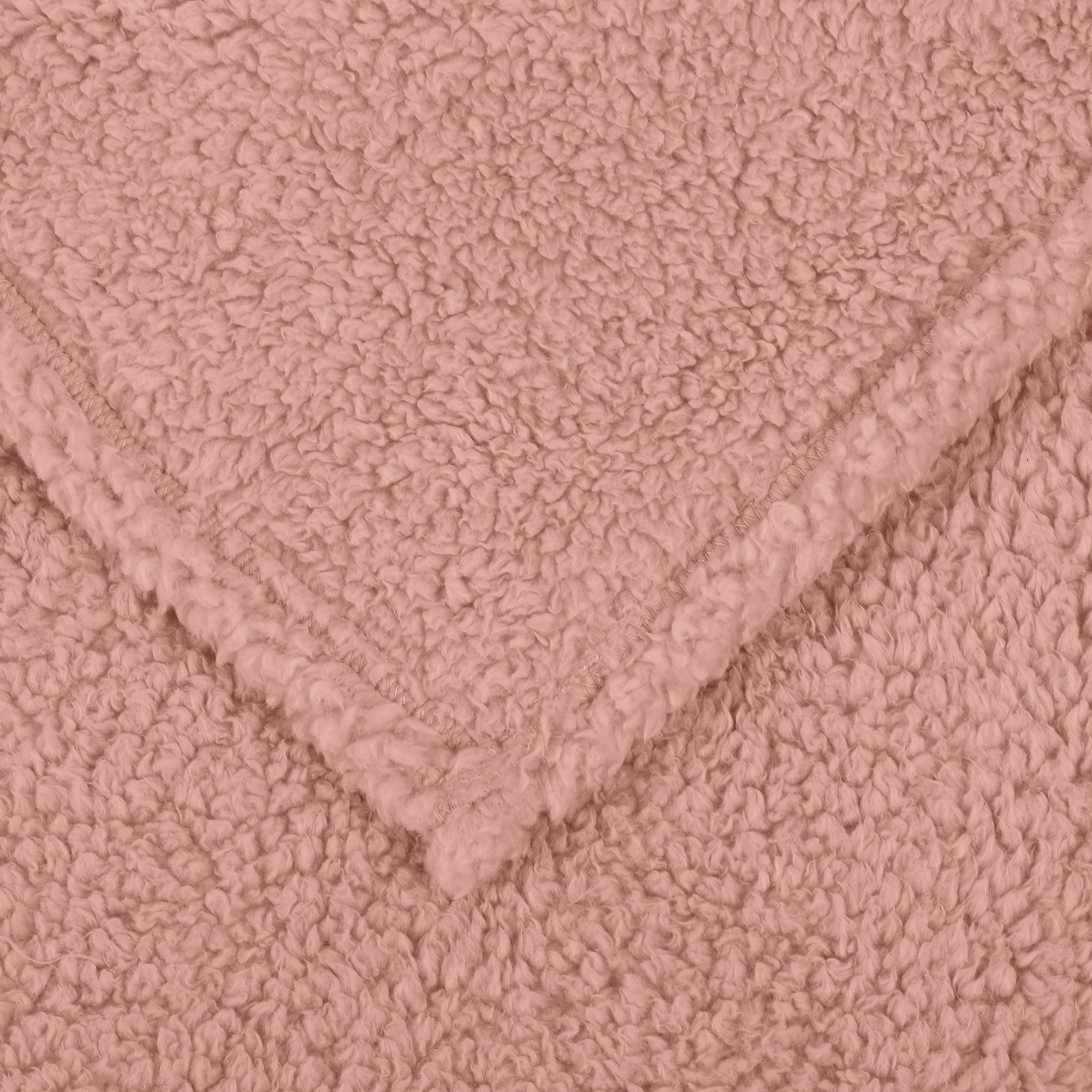 Pink Plain Fleece Throw