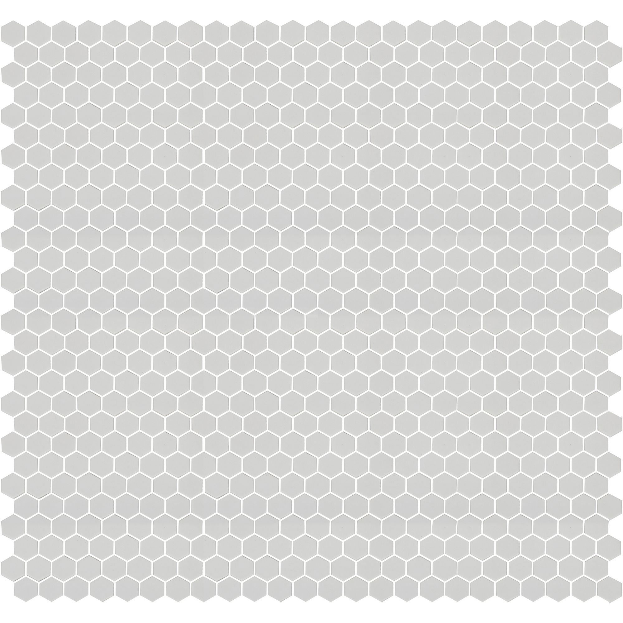 Plain White Frosted Glass Mosaic tile sheet, (L)300mm (W)300mm