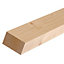 Planed square edge Spruce Stick timber (L)2.4m (W)96mm (T)34mm 247759