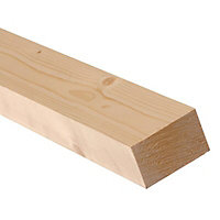 Planed square edge Stick timber (L)2.4m (W)96mm (T)34mm 247759, Pack of 3