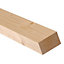 Planed square edge Stick timber (L)2.4m (W)96mm (T)34mm 247759, Pack of 3
