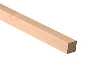 Planed square edge Stick timber (L)2.7m (W)44mm