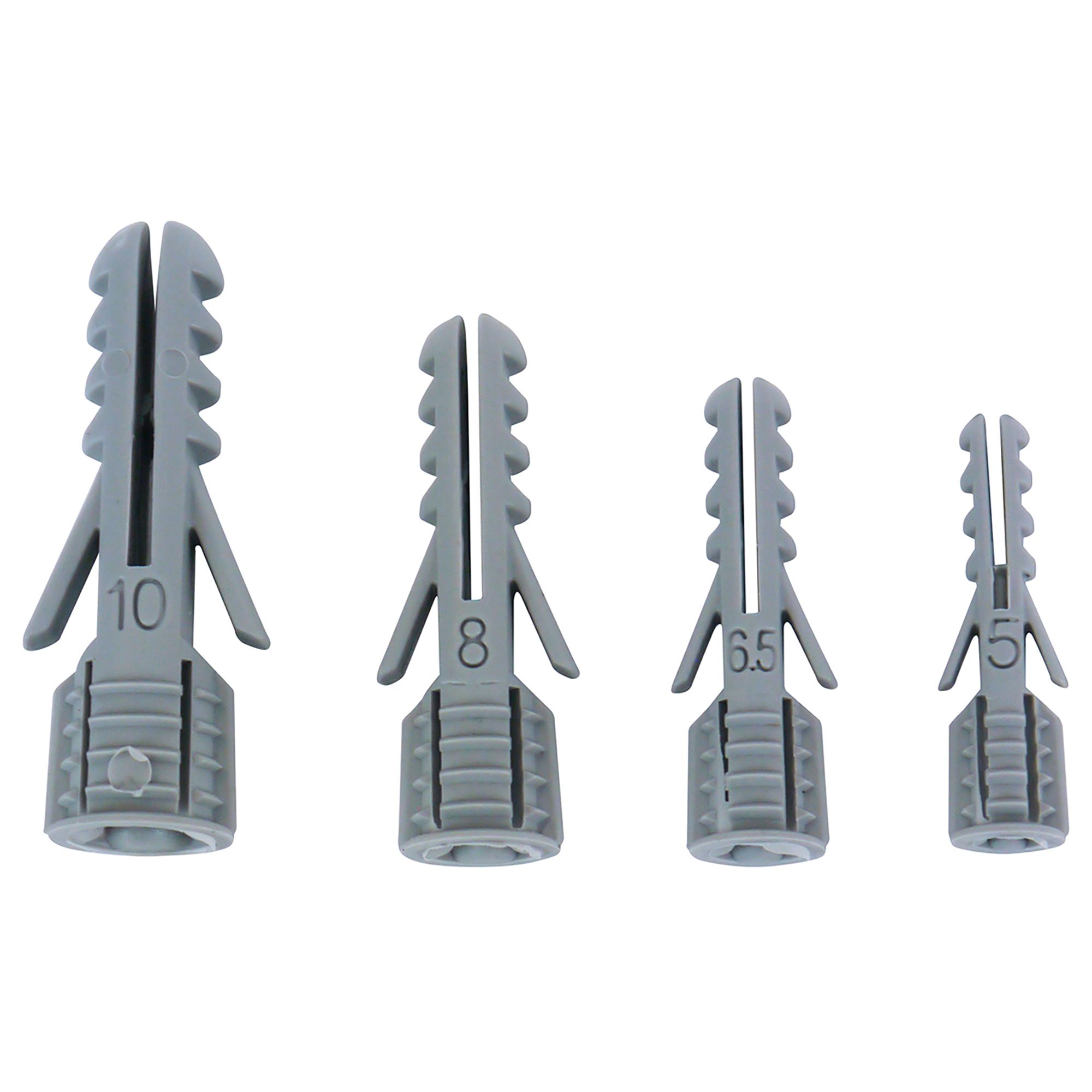 Plasplugs All-in-One Plastic Wall plug, 52 pieces
