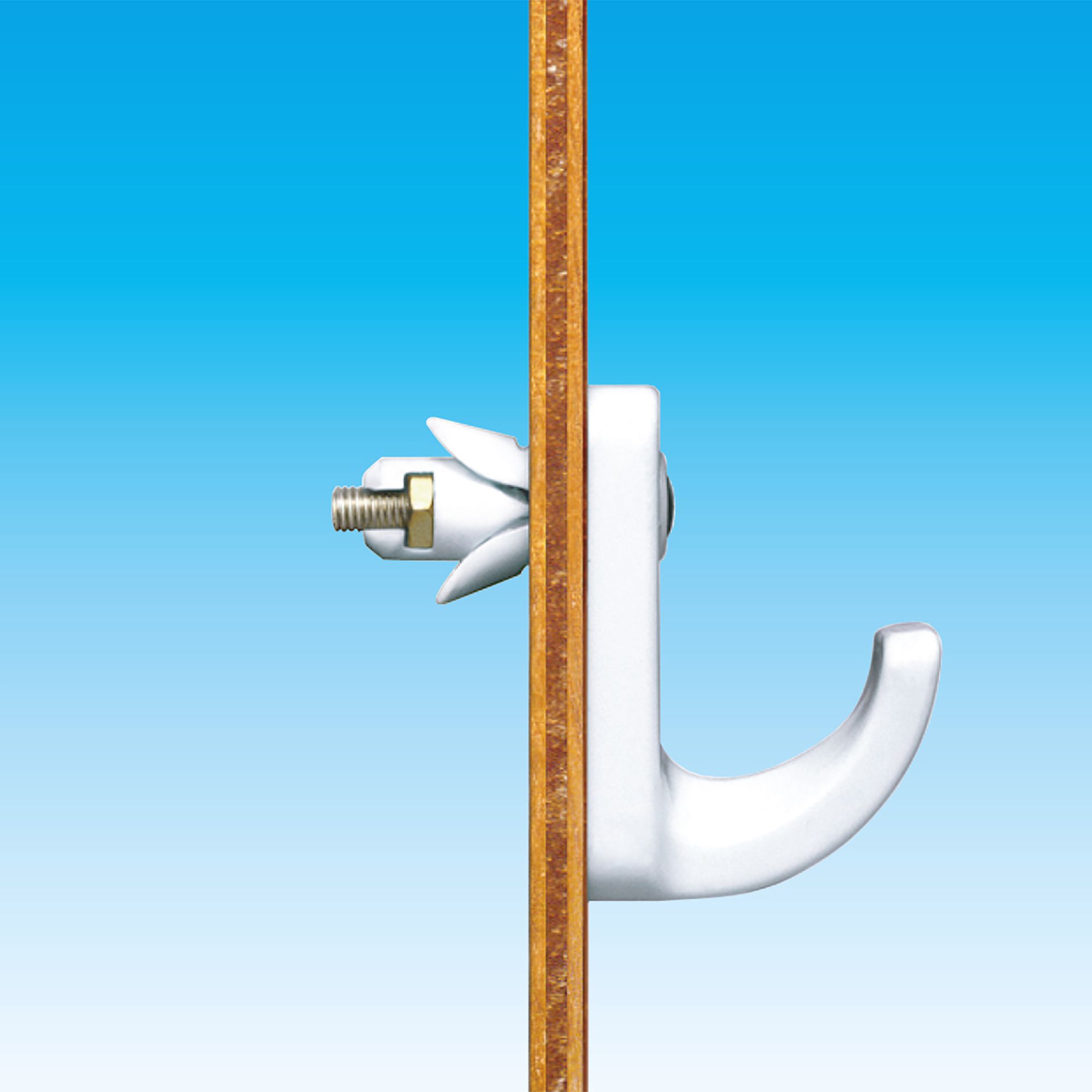 Plasplugs High-tensile steel C-hook Hollow door anchor M3 (L)47mm