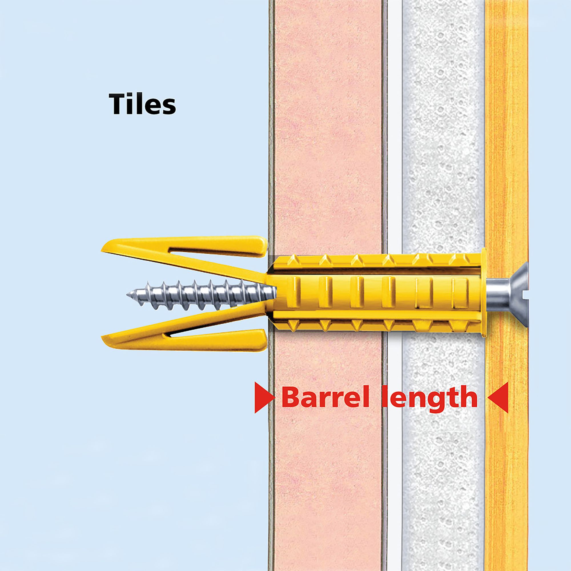 Plasplugs Multi-Size Plasterboard fixing (Dia)7mm (L)44mm, Pack of 50