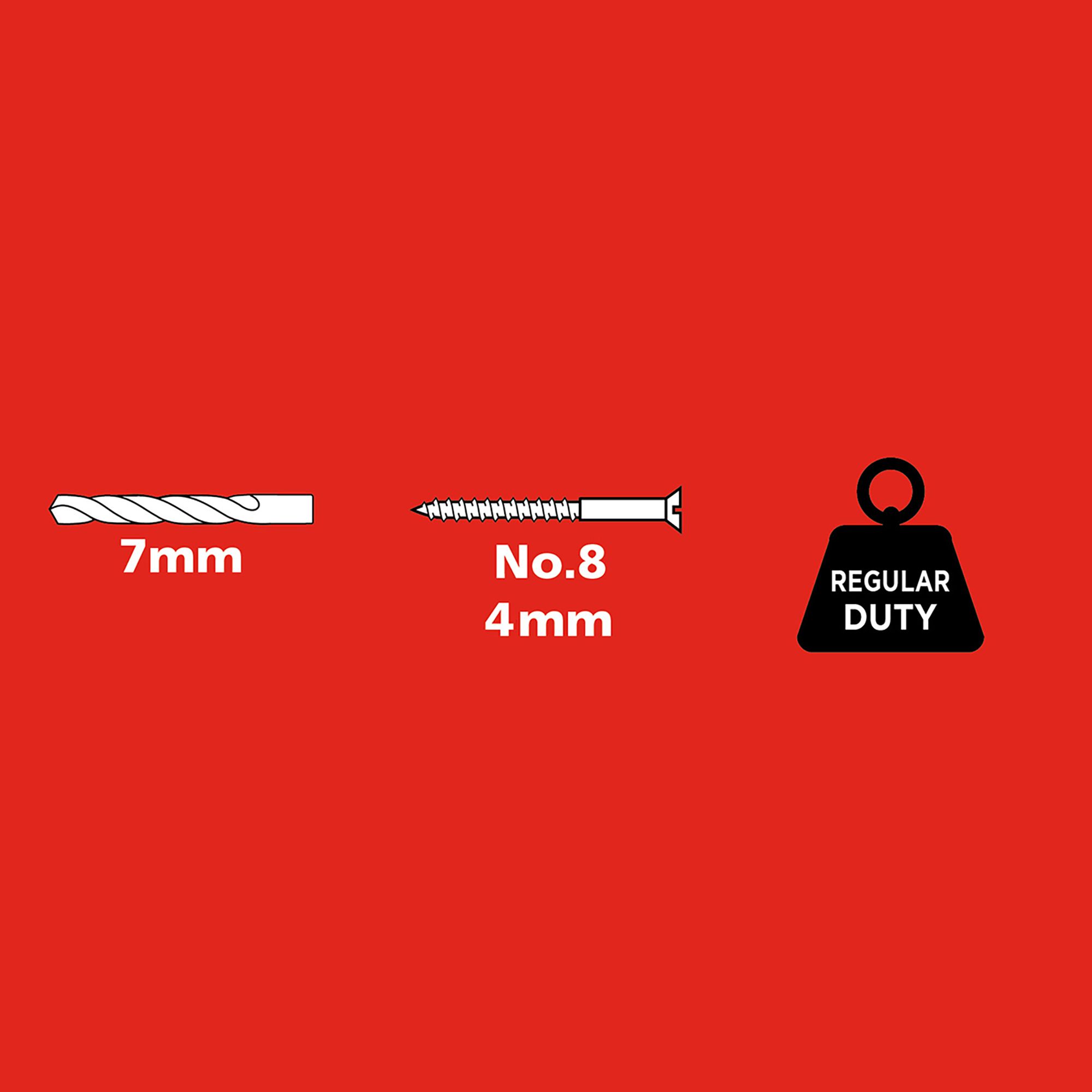 Plasplugs Multi-Size Plasterboard fixing (Dia)7mm (L)44mm, Pack of 50