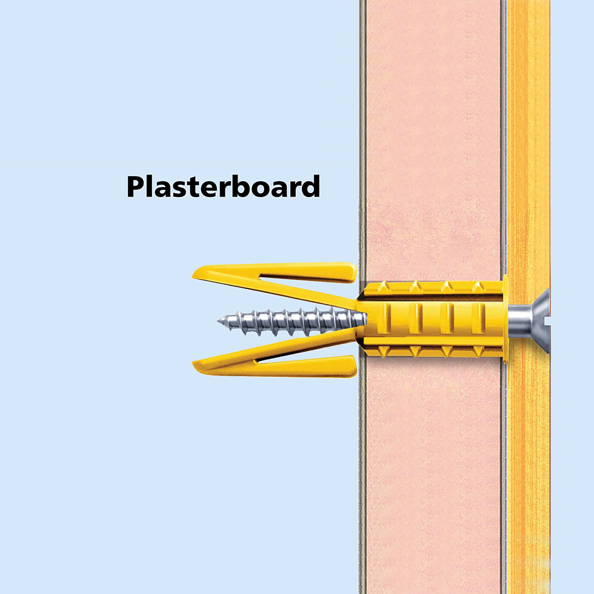 Plasplugs Multi-Size Plasterboard fixing (Dia)7mm (L)44mm, Pack of 50