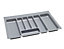 Plastic Stainless steel effect Utensil tray, (H)50mm (W)660mm