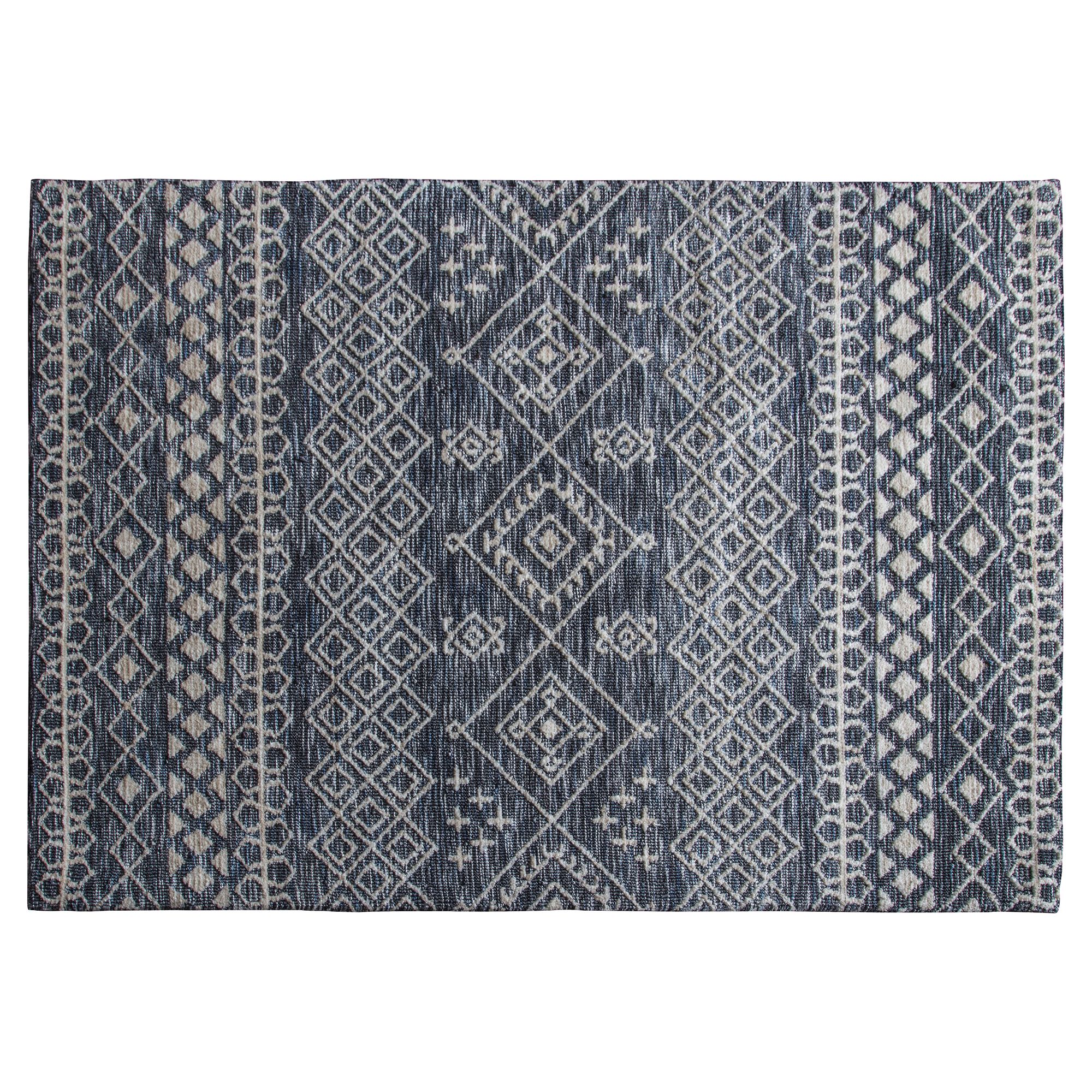 Plaza Dark teal Patterned Rug 170cmx120cm