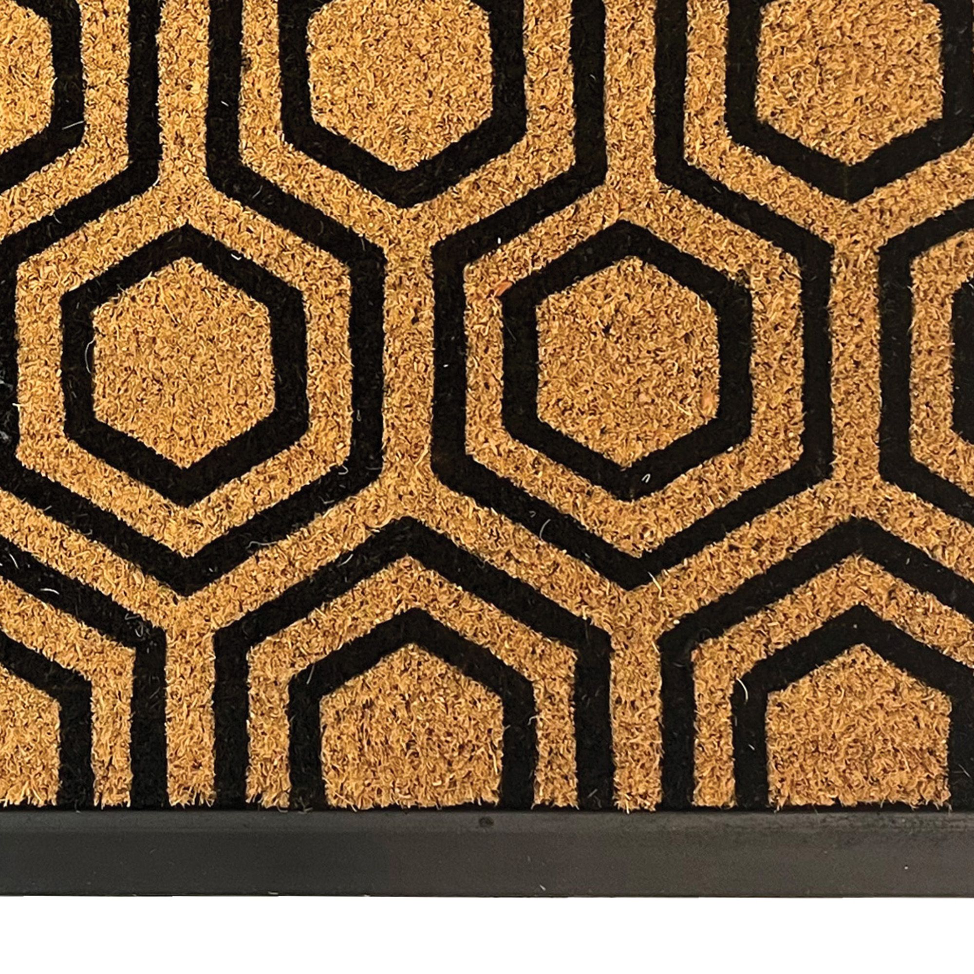 Plaza Natural Geo Door mat, 80cm x 50cm