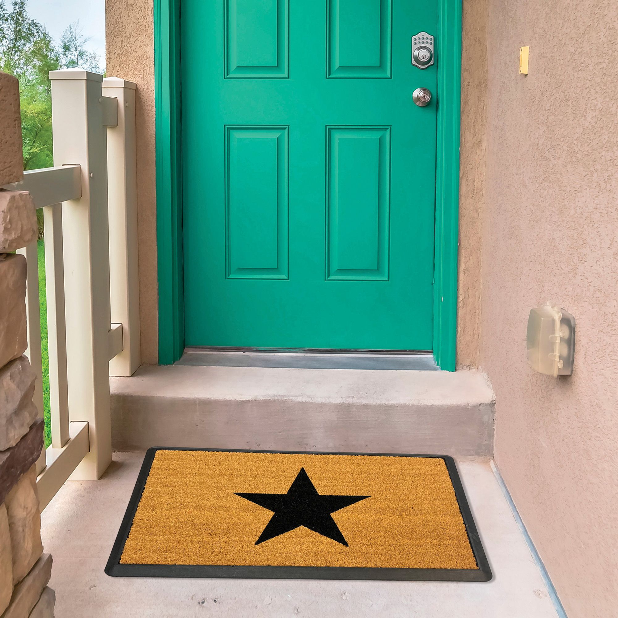 Plaza Natural Star Door mat, 80cm x 50cm