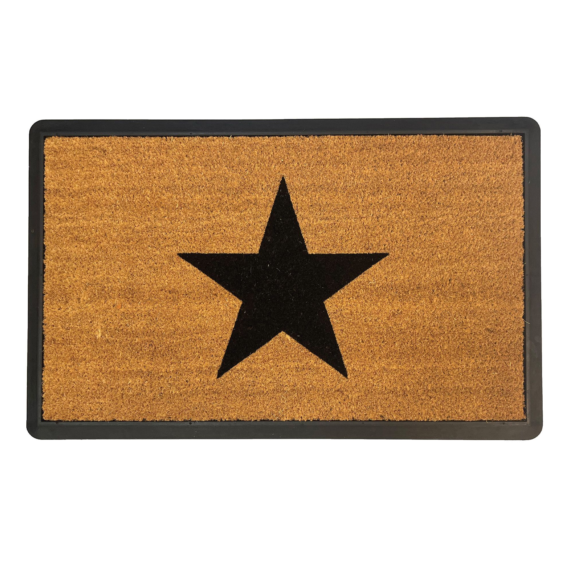 Plaza Natural Star Door mat, 80cm x 50cm
