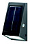 Plevna Matt Black Solar-powered Ice white LED Deck light
