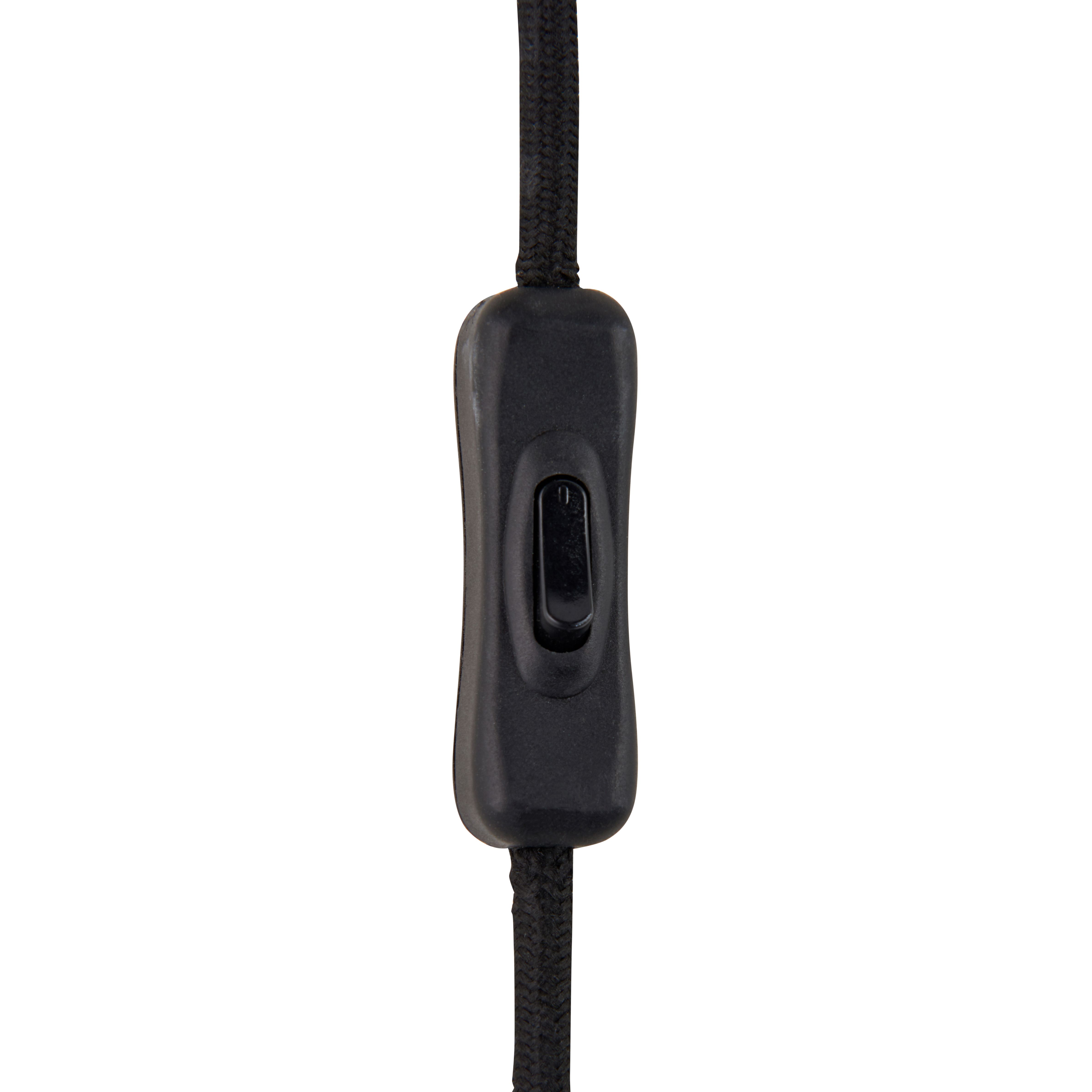 Plug-in Black E27 Cable light set (L)4000mm