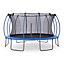 Plum Colours Blue & lime 14ft Trampoline & enclosure