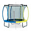 Plum Colours Blue & lime 8ft Trampoline & enclosure
