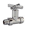 Plumbsure BQ28615439 Straight Manual Towel warmer valve (Dia)15mm