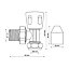Plumbsure BQ28615842 Chrome effect Angled Radiator valve (Dia)15mm