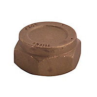 Plumbsure Brass Compression Blanking cap (Dia)15mm