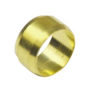 Plumbsure Brass Compression Olive (Dia)10mm, Pack of 4
