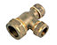 Plumbsure Brass Compression Reducing Tee (Dia) 22mm x 15mm x 15mm