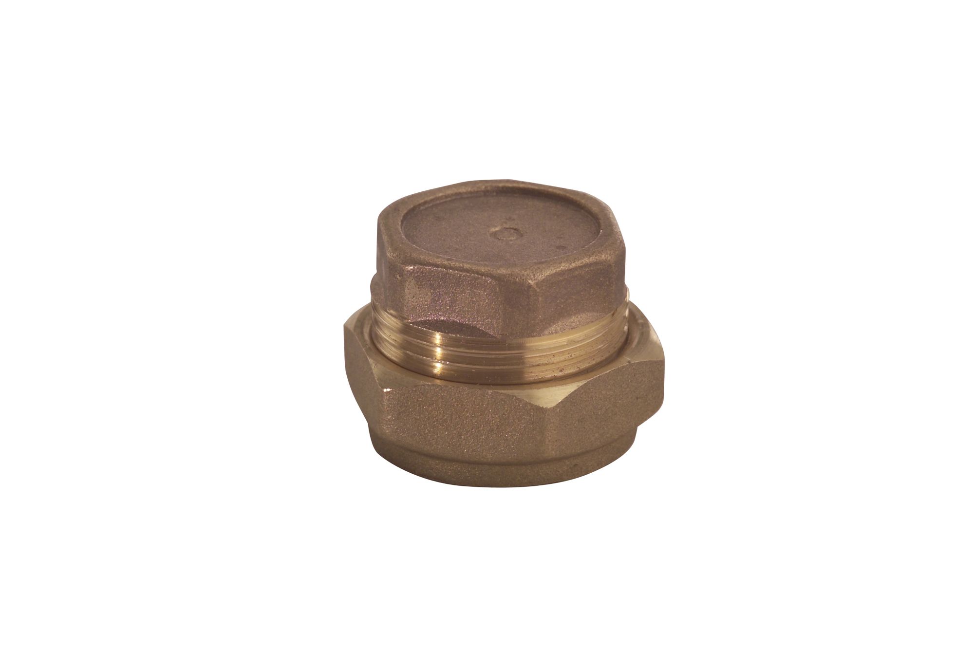 Plumbsure Brass Compression Stop end (Dia)28mm